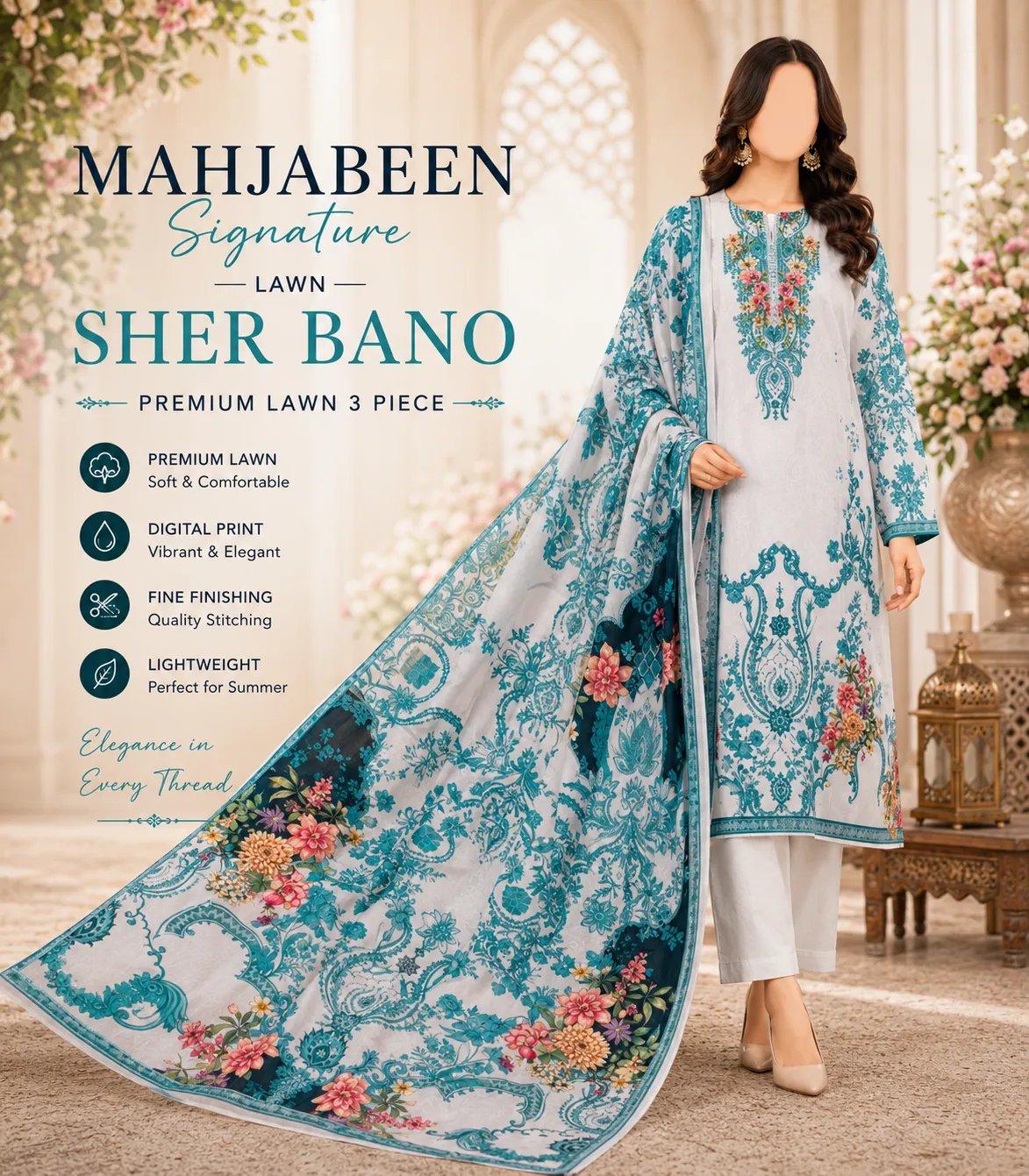 MAHJABEEN SIGNATURE LAWN